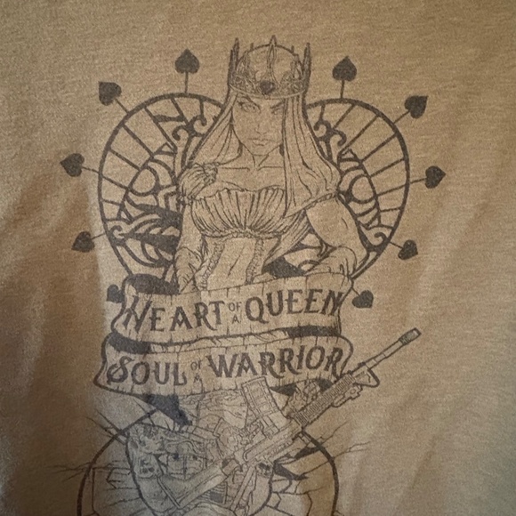 WOMEN'S HEART AND SOUL OF A WARRIOR FULL-ZIP HOODIE - MILITARY GREEN XL - Picture 7 of 8